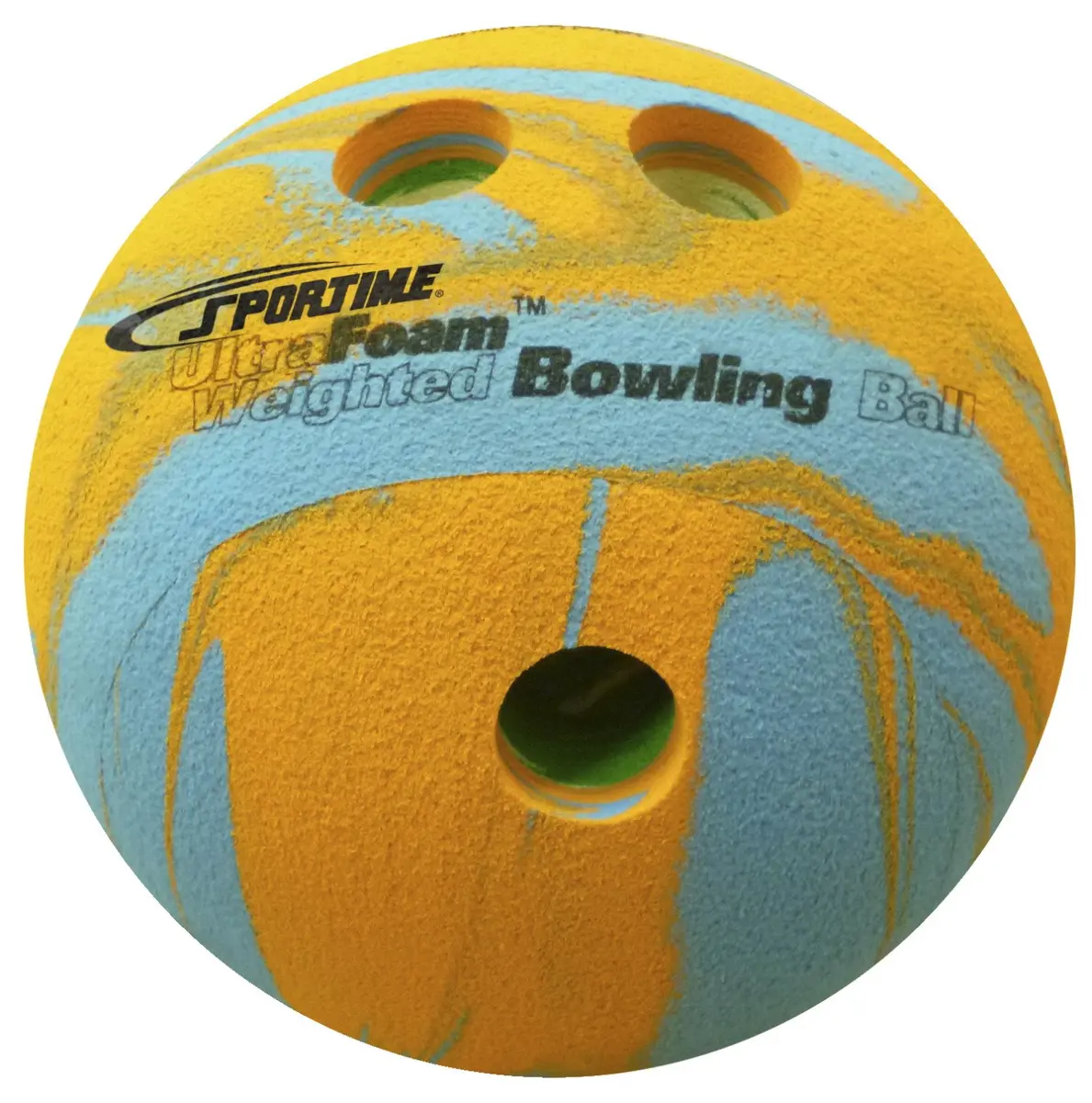 Sportime UltraFoam Bowling Ball, Multi-Color, 1 Pound | Impact-Absorbing Foam for Kids - main product image