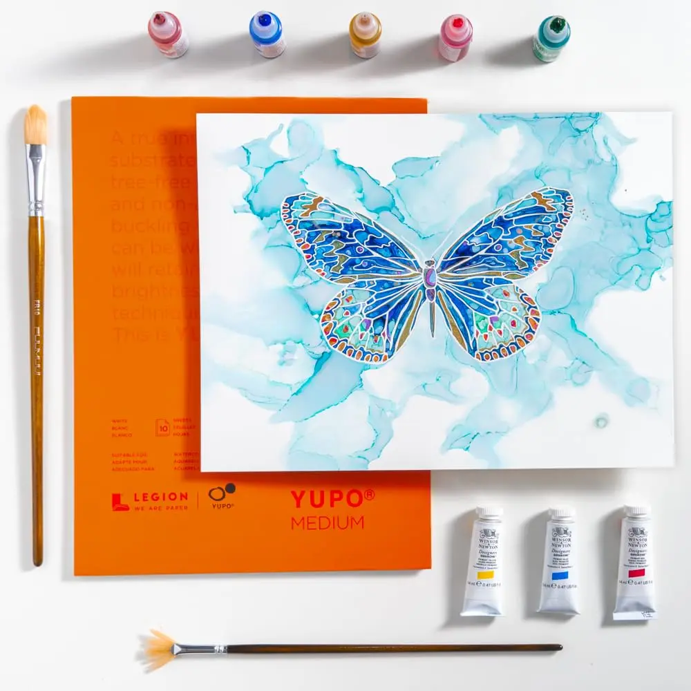Legion Yupo Polypropylene Pad 300gsm (140lb) 28x35.5cm (11x14 inches) | Vibrant Watercolor Art Paper - view 4