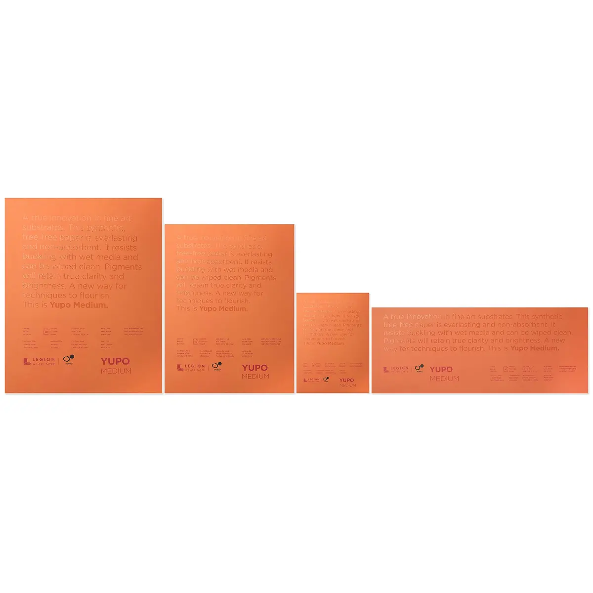 Legion Yupo Polypropylene Pad 300gsm (140lb) 28x35.5cm (11x14 inches) | Vibrant Watercolor Art Paper - view 7