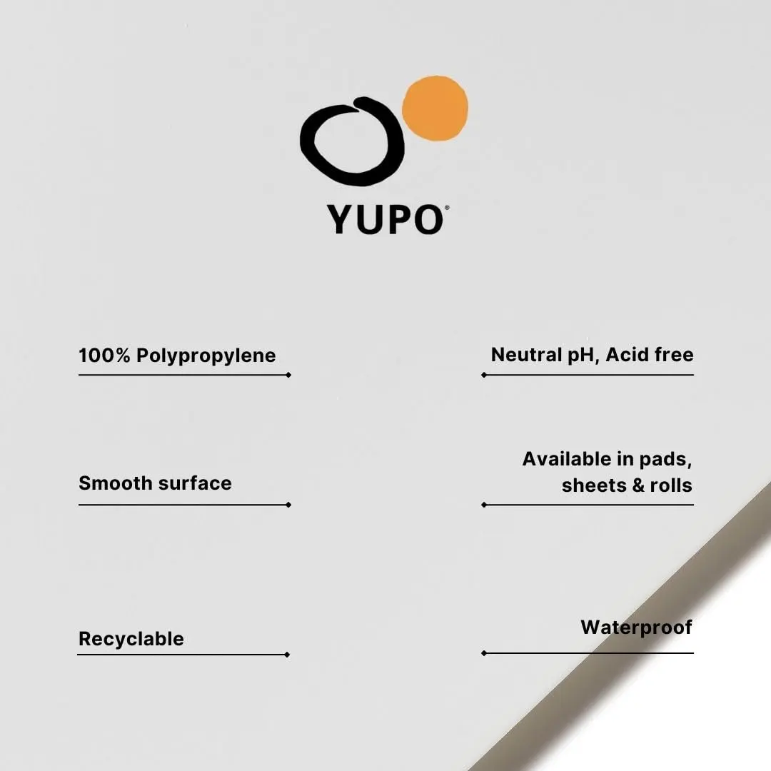 Legion Yupo Polypropylene Pad 300gsm (140lb) 28x35.5cm (11x14 inches) | Vibrant Watercolor Art Paper - view 3