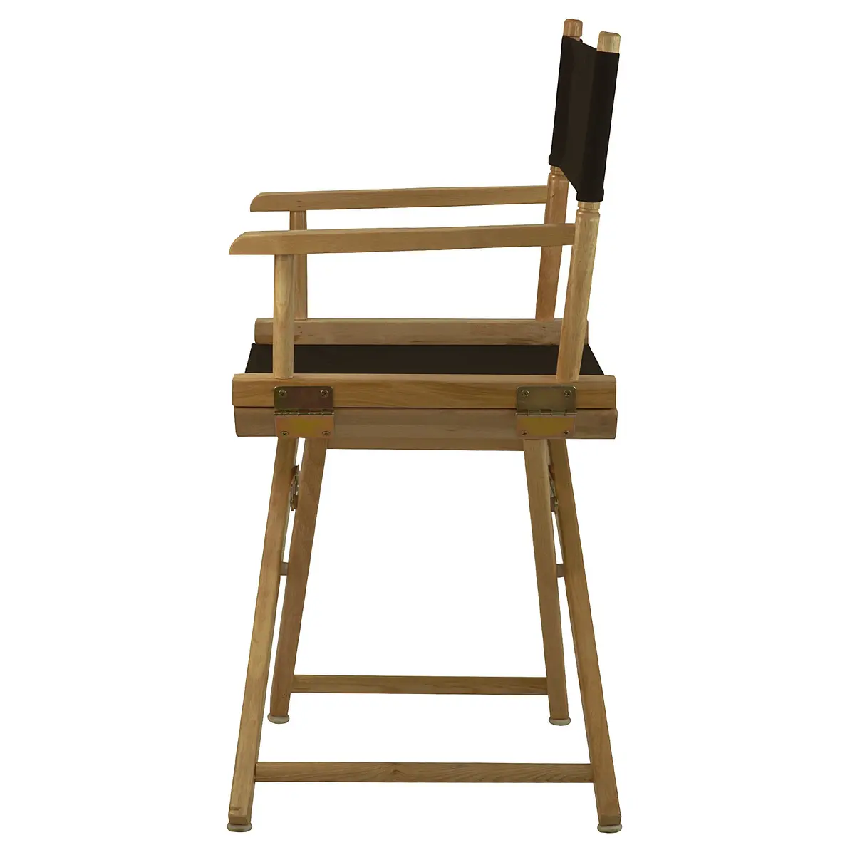 Casual Home 18" Director's Chair Natural Frame with Black Canvas | Classic Foldable Wooden Seat for Home & Events - view 4
