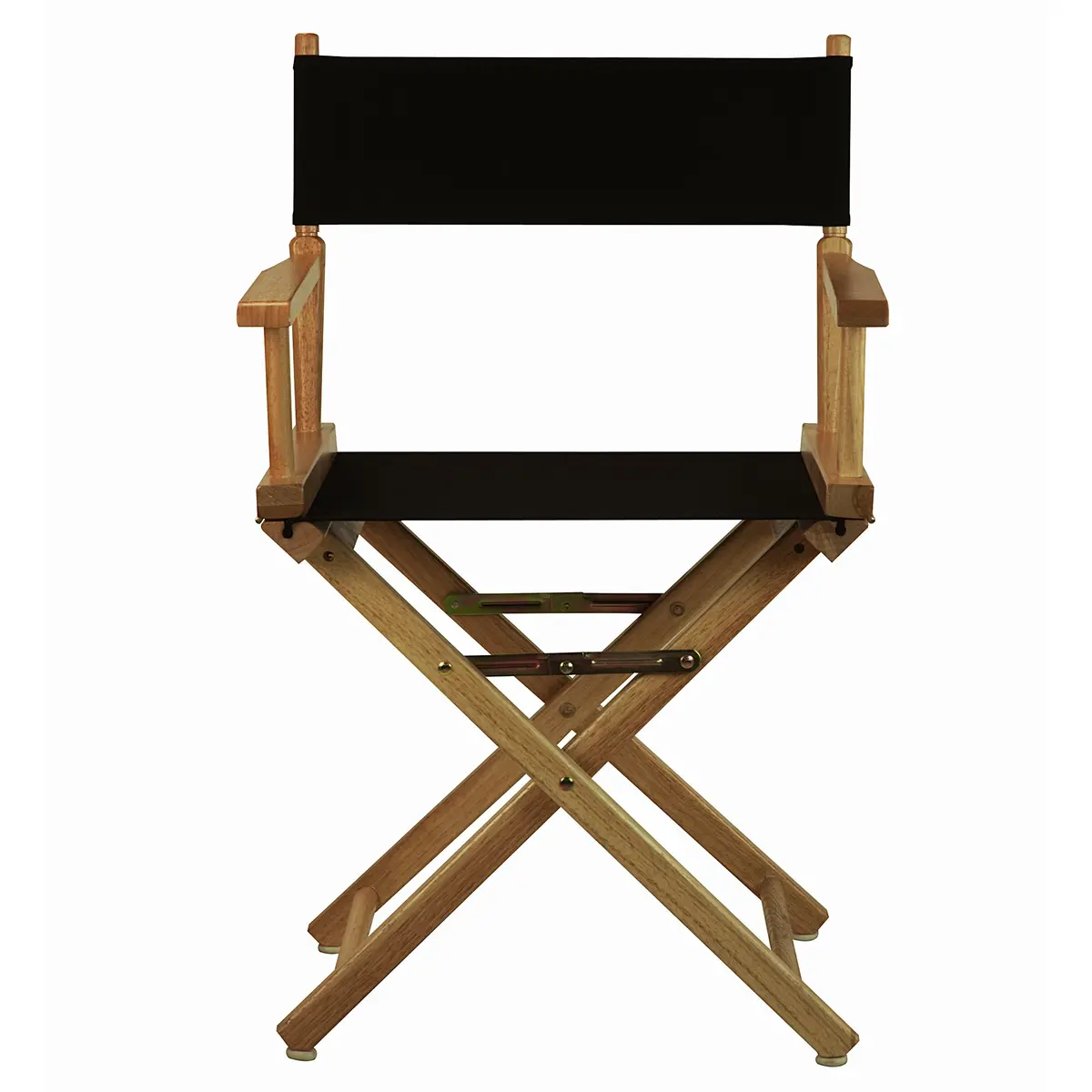 Casual Home 18" Director's Chair Natural Frame with Black Canvas | Classic Foldable Wooden Seat for Home & Events - view 5