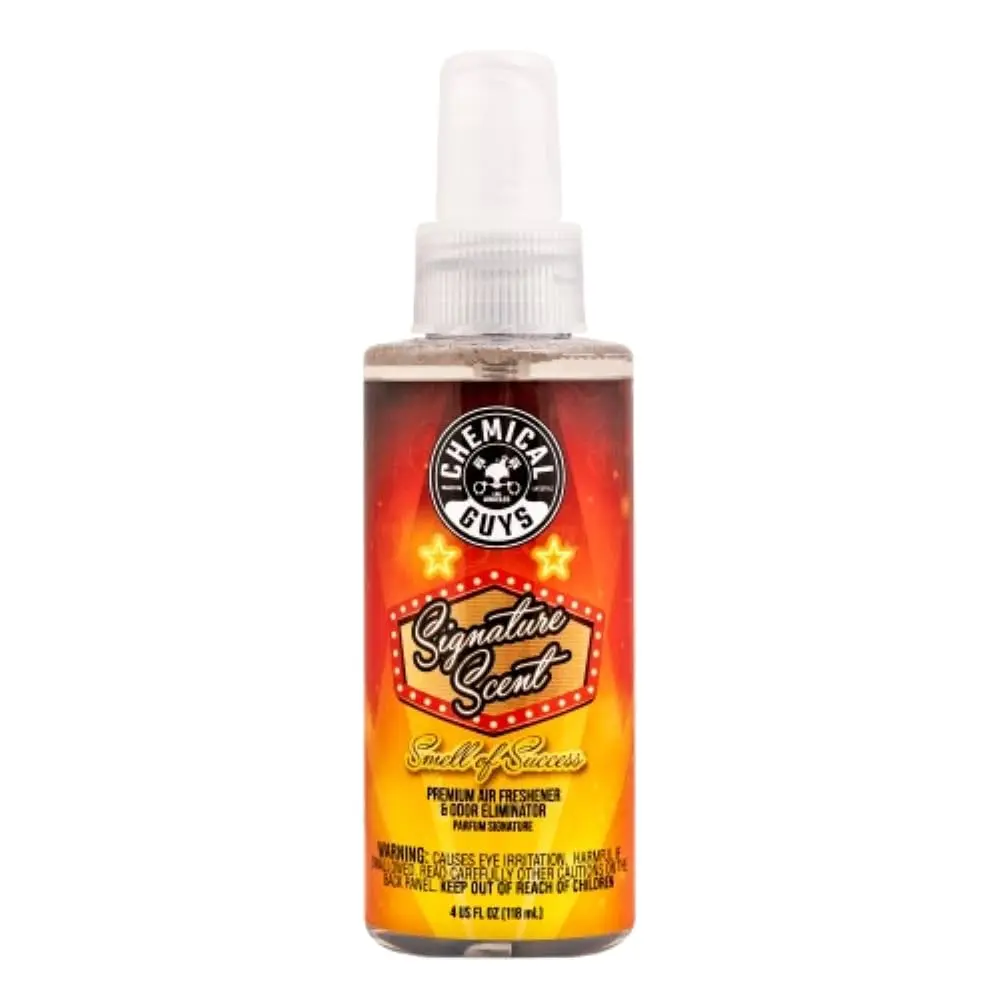 Chemical Guys Signature Scent Premium Air Freshener and Odor Eliminator 118ml (4 fl oz) | Smell of Success for Cars & Home - main product image