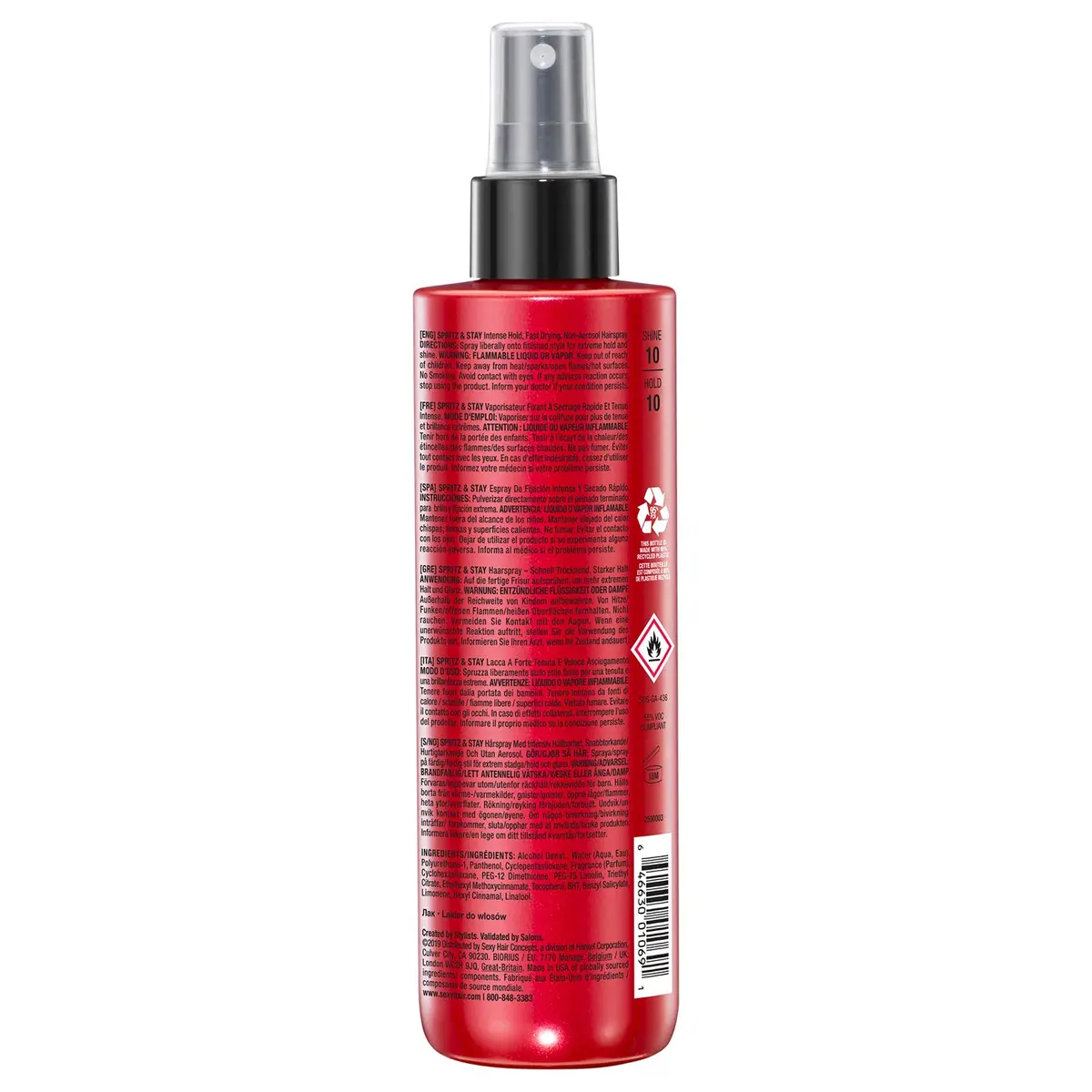 SexyHair Big Spritz & Stay Intense Hold Non-Aerosol Hairspray 250ml (8.5 Oz) | Humidity Resistant Up to 72 Hours - view 2