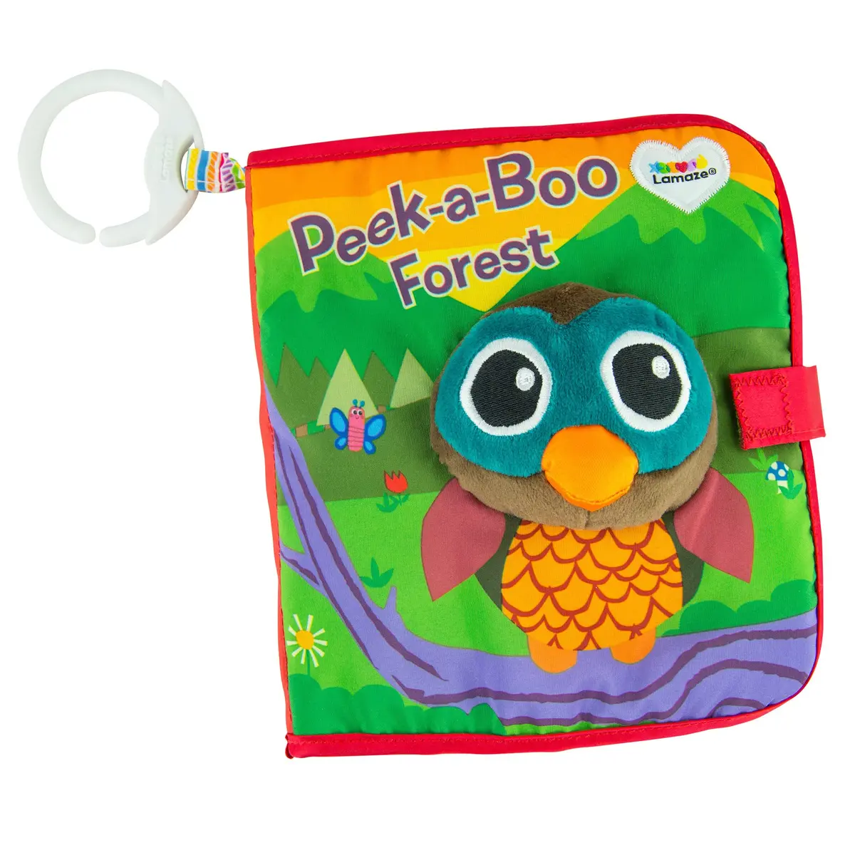 Lamaze Peek-A-Boo Forest Soft Baby Book - Cloth Book for Sensory Play & Teething, 6 Months+ - main product image
