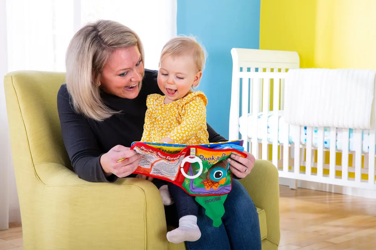 Lamaze Peek-A-Boo Forest Soft Baby Book - Cloth Book for Sensory Play & Teething, 6 Months+ - view 6