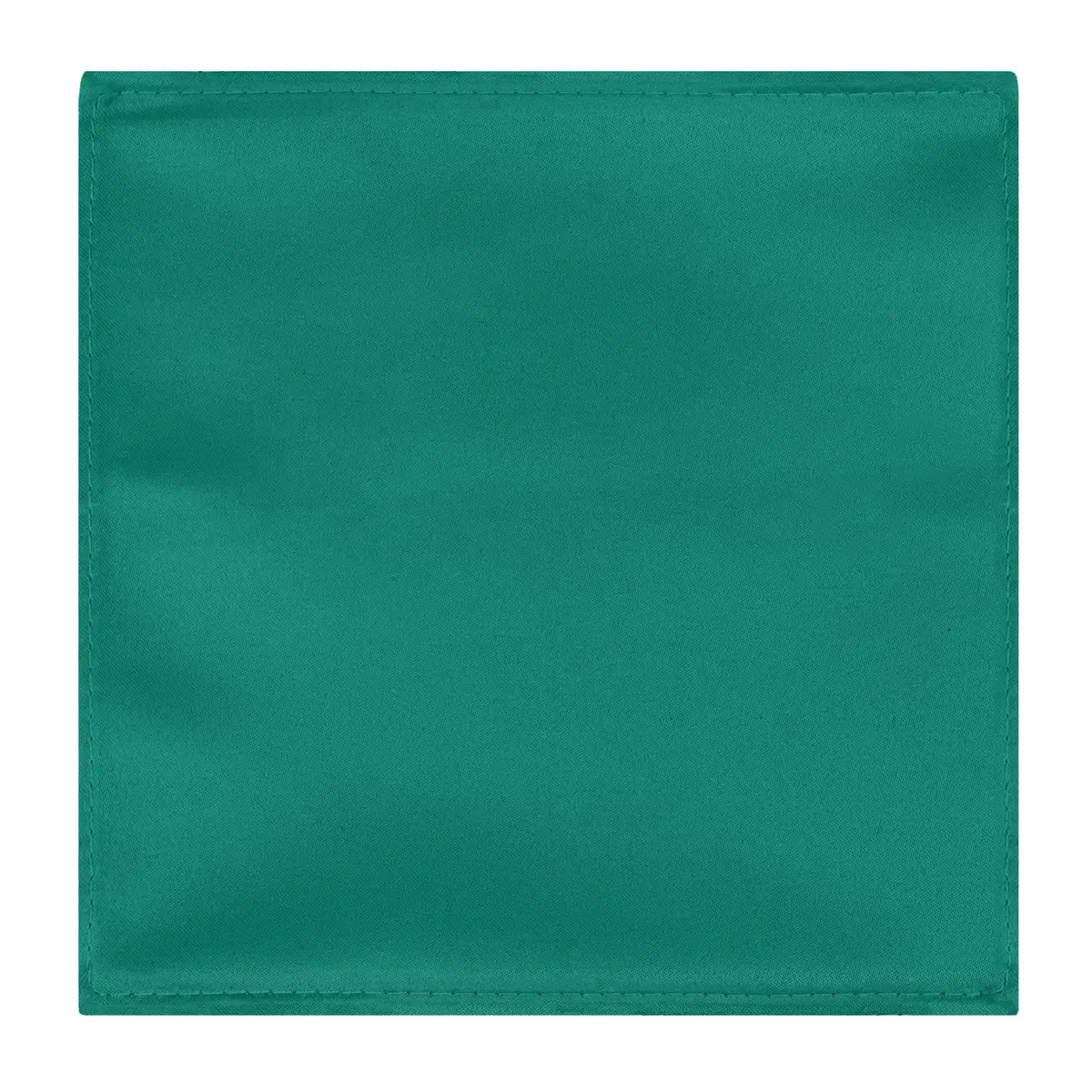 Jacob Alexander Men's Pocket Square Solid Color Handkerchief - Kelly | Satin Microfiber Finish, 12" x 12" | Classic Style - view 2