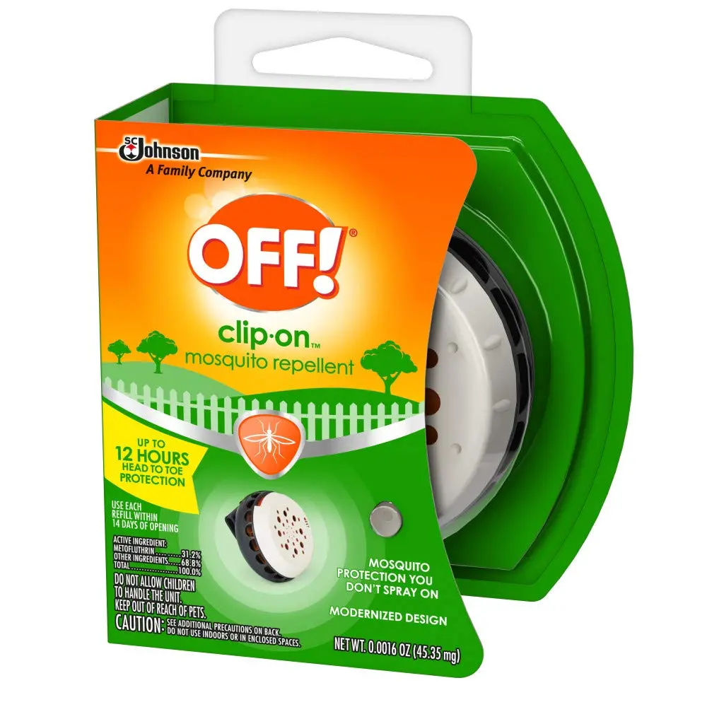 OFF! Clip-On Mosquito Repellent 1 Pack | Up to 12 Hours Odorless Protection, Battery Fan, Small & Portable - view 2