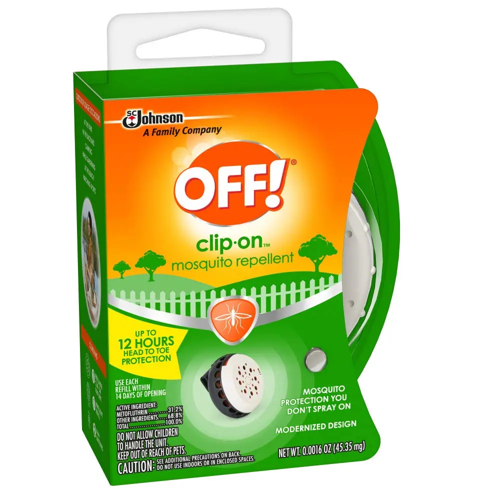 OFF! Clip-On Mosquito Repellent 1 Pack | Up to 12 Hours Odorless Protection, Battery Fan, Small & Portable - view 3
