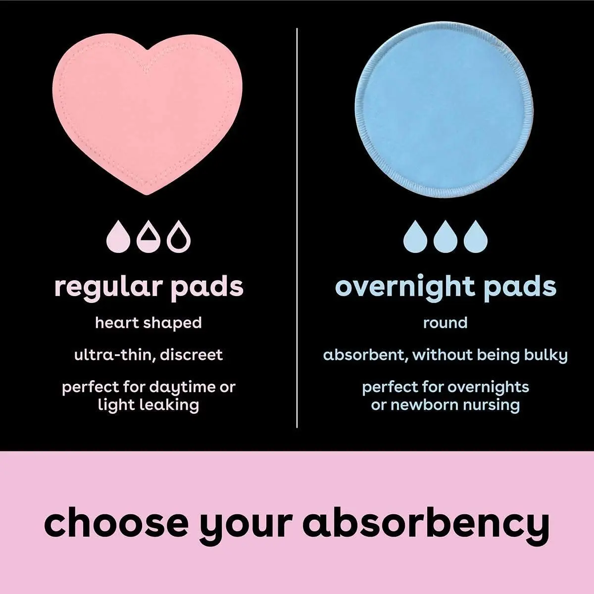Bamboobies Nursing Pads for Breastfeeding, 8 Pads (Ultra Thin & Overnight) | USA Import with Duties Included - view 4