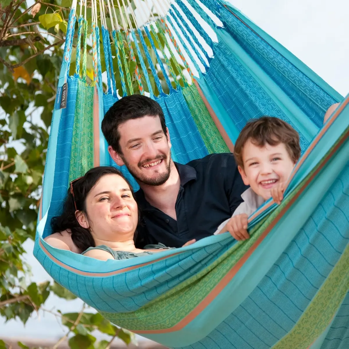 LA SIESTA Flora Hammock XL King | Organic Cotton, Max 440 Lbs, Family Relaxation - view 2