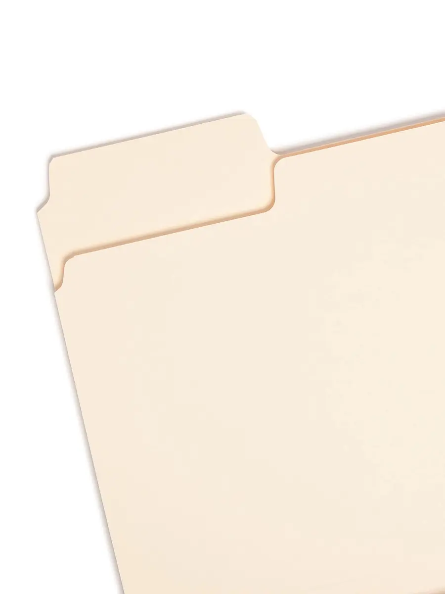 SMEAD SuperTab Heavyweight File Folder, Oversized 1/3-Cut Tab, Letter Size, Manila, 50 Per Box - view 2