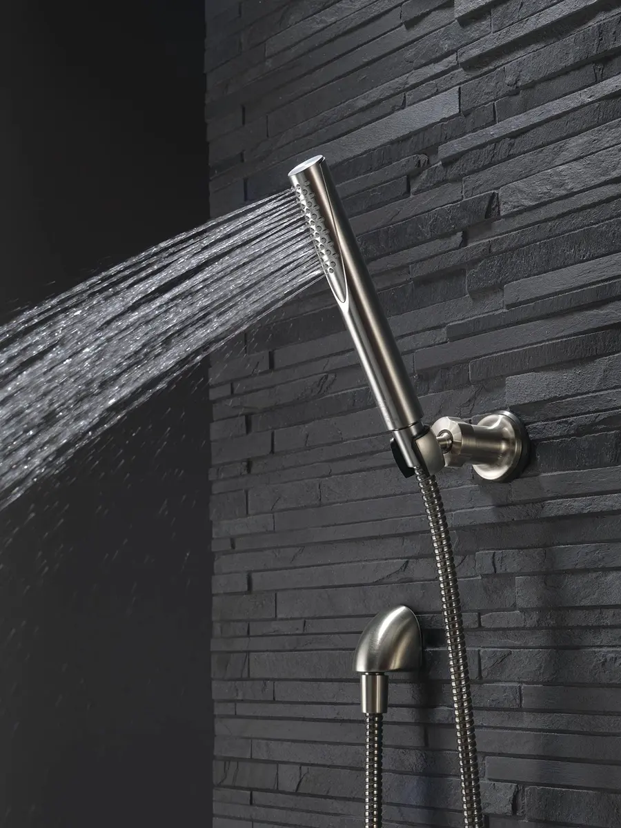 Delta Faucet Trinsic Handheld Shower Chrome 0.5 in | Full Power, Easy to Clean, 2 GPM, Wall Mount, Hose Included - view 2