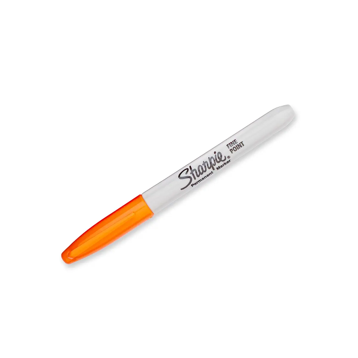 Sharpie Permanent Markers Fine Point, Orange | Vibrant, Water & Fade-Resistant Ink (2 Pack) - view 2