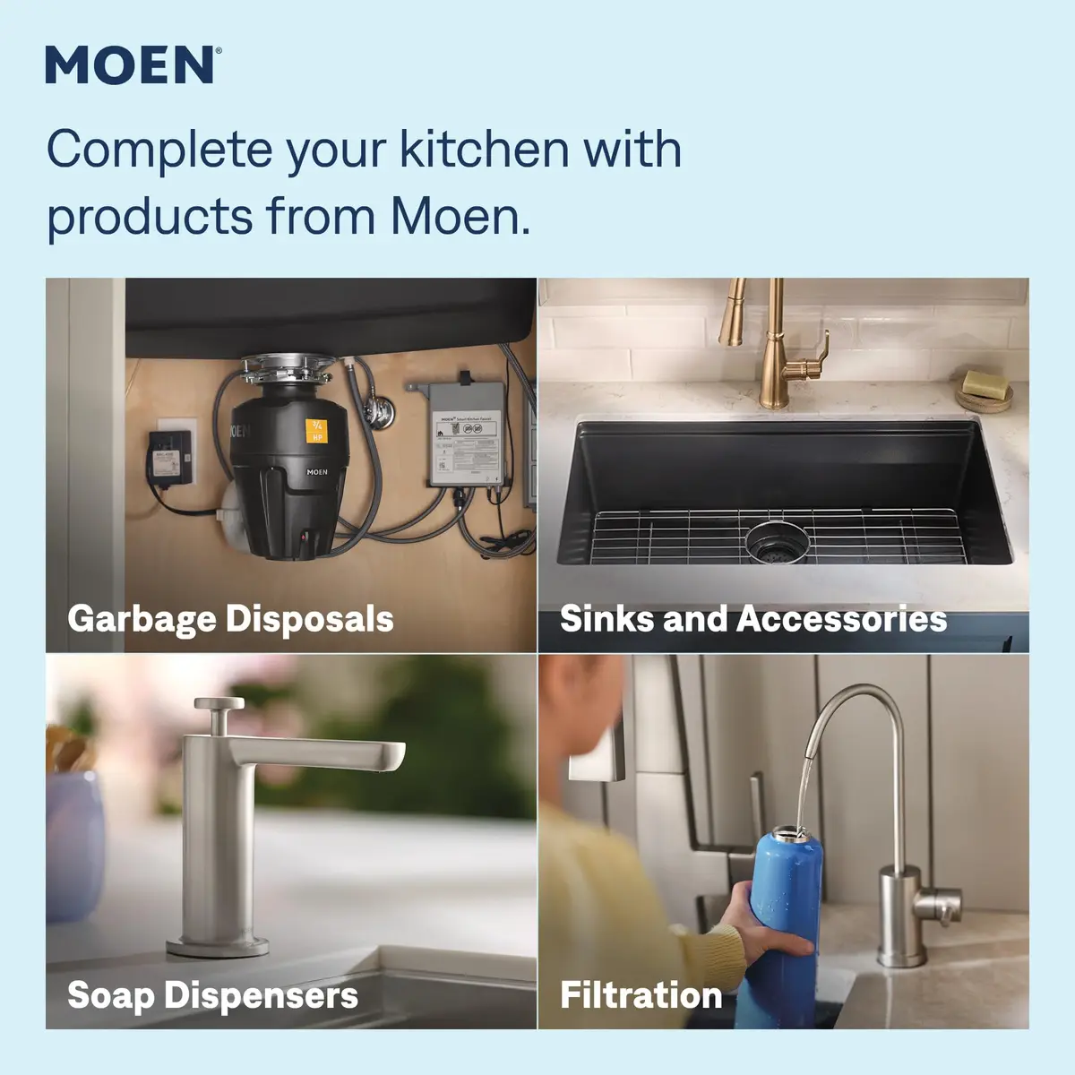 Moen Renzo Spot Resist Stainless One-Handle Pullout Kitchen Faucet | Power Clean Technology, 9.63in Reach, Brushed Finish - view 7