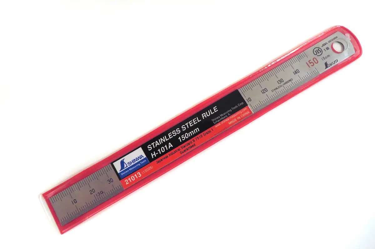 Shinwa 150 mm (6 inch) Rigid Machinist Ruler | JIS Grade 1 Accuracy - view 4
