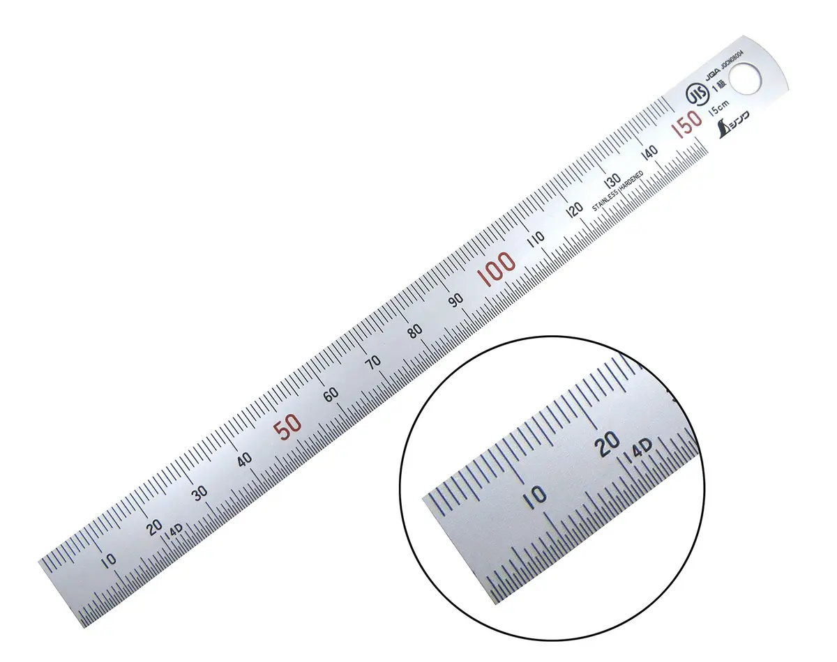 Shinwa 150 mm (6 inch) Rigid Machinist Ruler | JIS Grade 1 Accuracy - main product image
