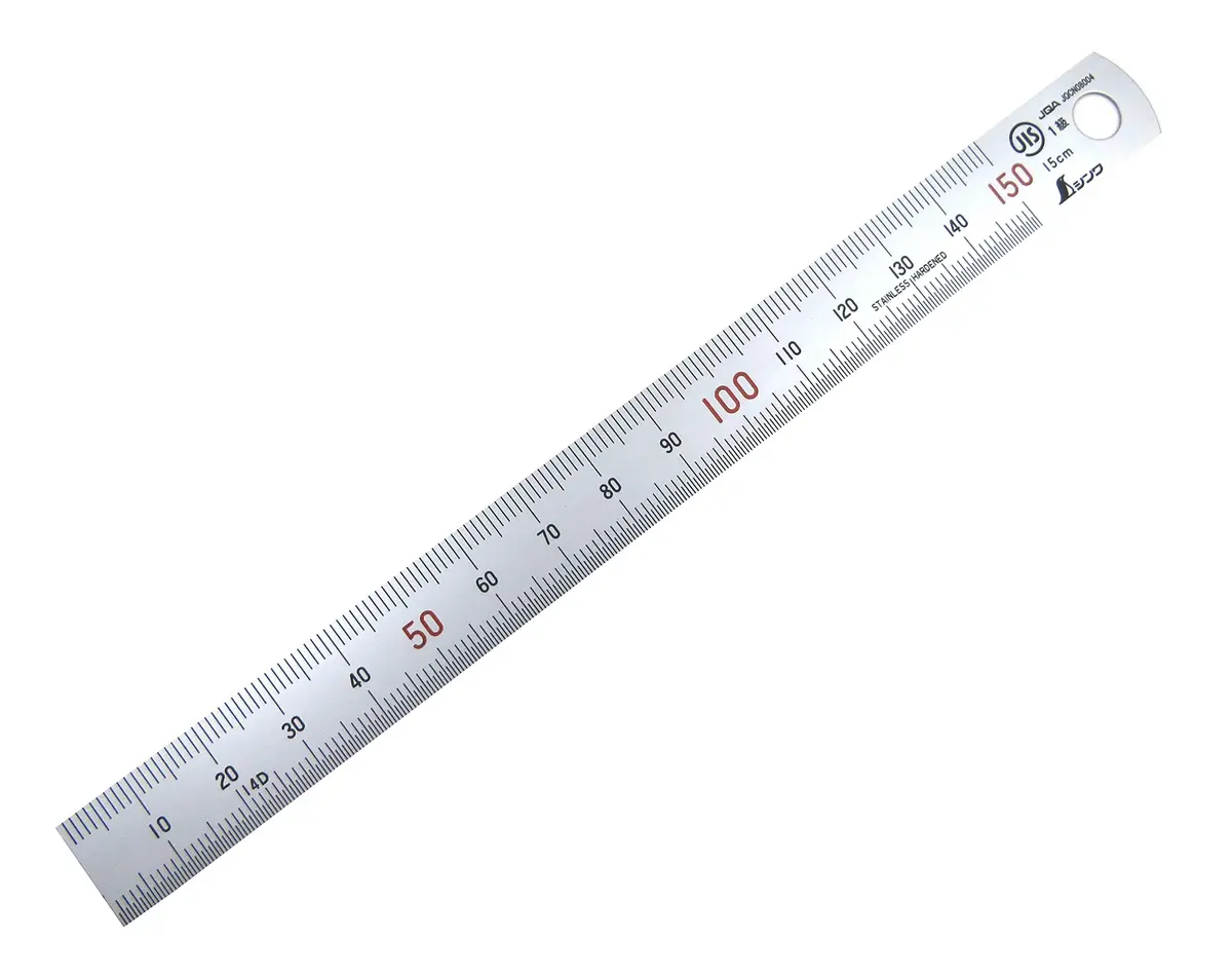 Shinwa 150 mm (6 inch) Rigid Machinist Ruler | JIS Grade 1 Accuracy - view 2