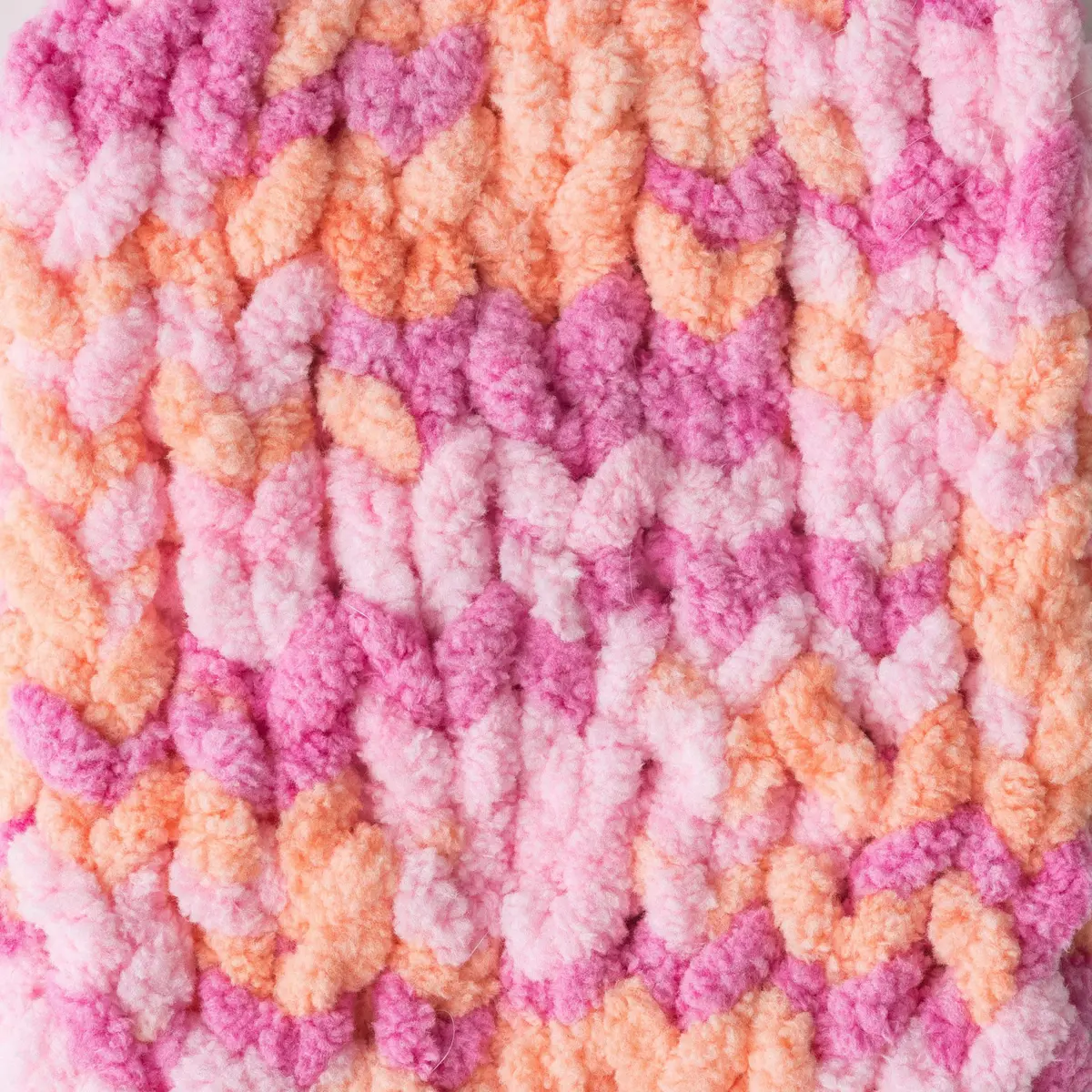 Bernat Baby Blanket Yarn for Crocheting Soft, Peachy — 100g (3.5oz) | #6 Super Bulky Polyester - view 3