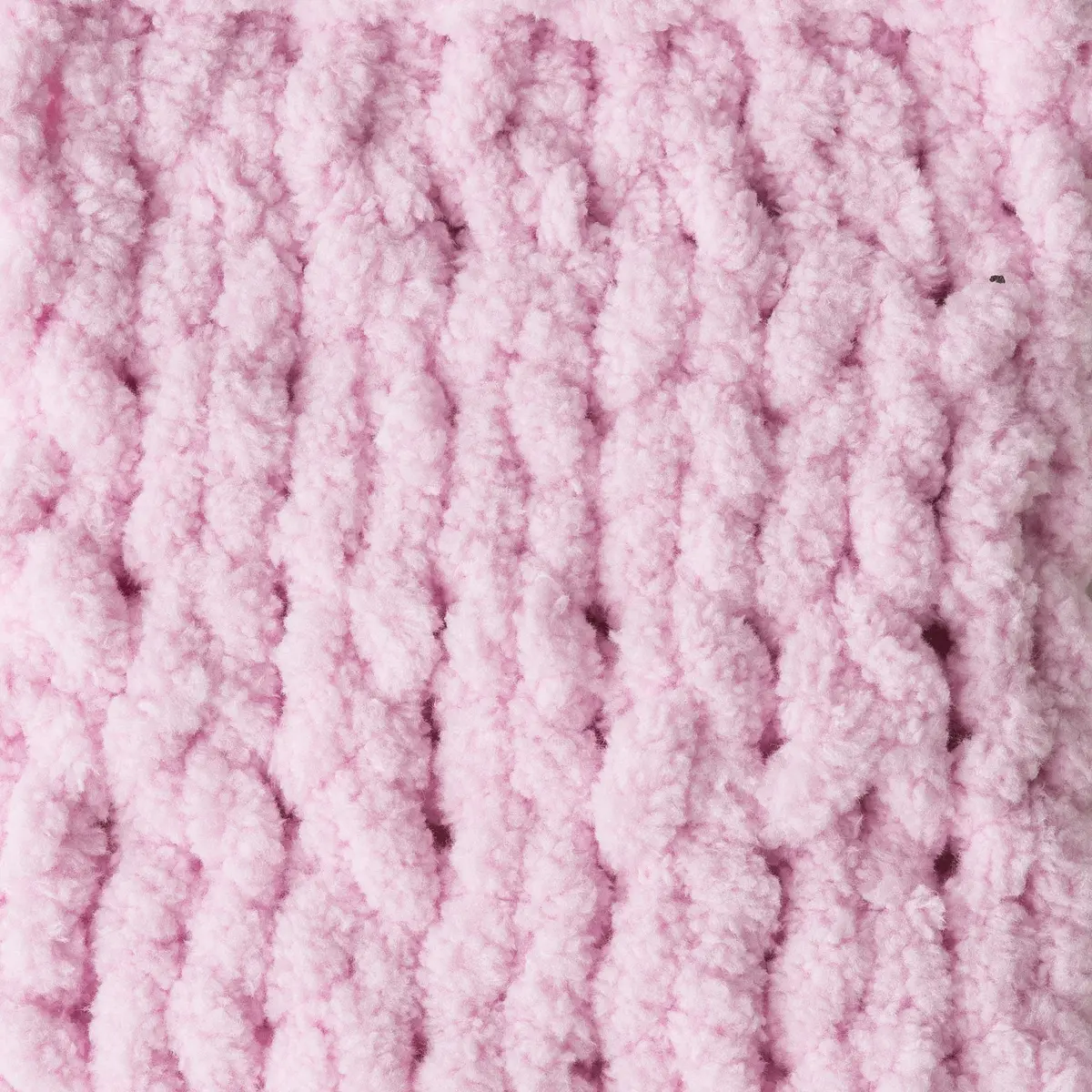 Bernat Baby Blanket Yarn Pink 100g (3.5oz) Super Bulky 6 | Soft Chenille-Style Polyester for Baby Projects - view 3
