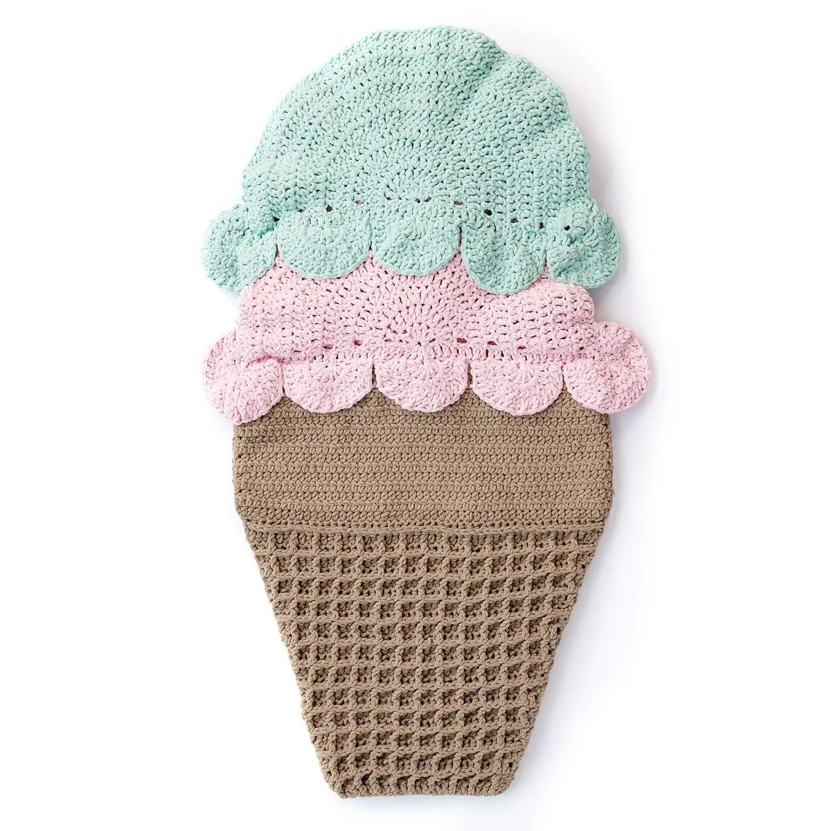 Bernat Baby Blanket Yarn Pink Blue Ombre 100g (3.5oz) | Soft Chenille-Style Yarn for Crochet & Knitting - view 4