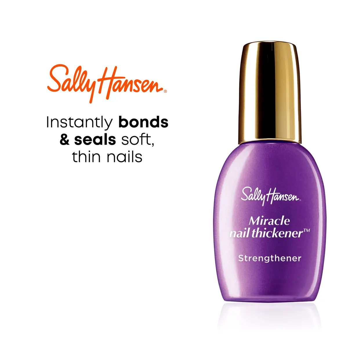 Sally Hansen Miracle Nail Thickener™ 13.3ml (0.45 Fl Oz) | Strengthens & Protects Thin Nails - view 3