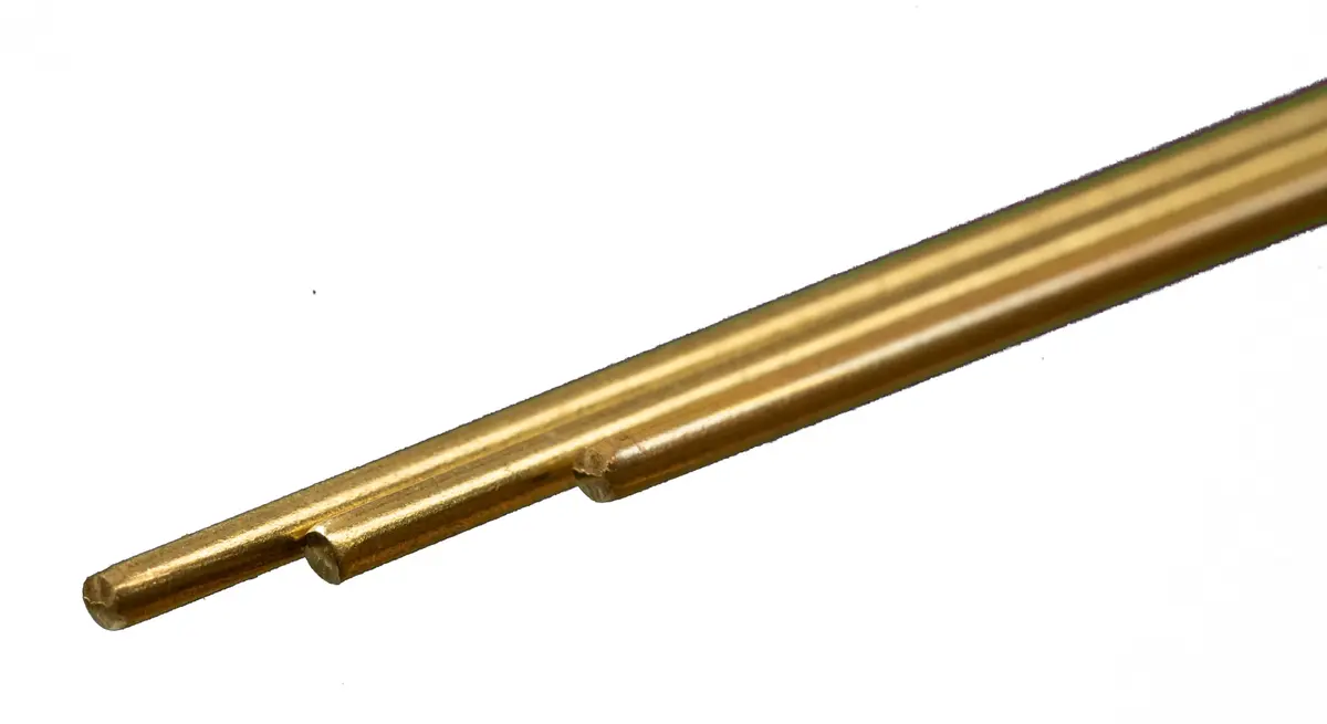 K & S Precision Metals Round Brass Rod 8162 1/16" OD 12" | Ideal for DIY Crafts & Electrical (110-120 chars) - view 3