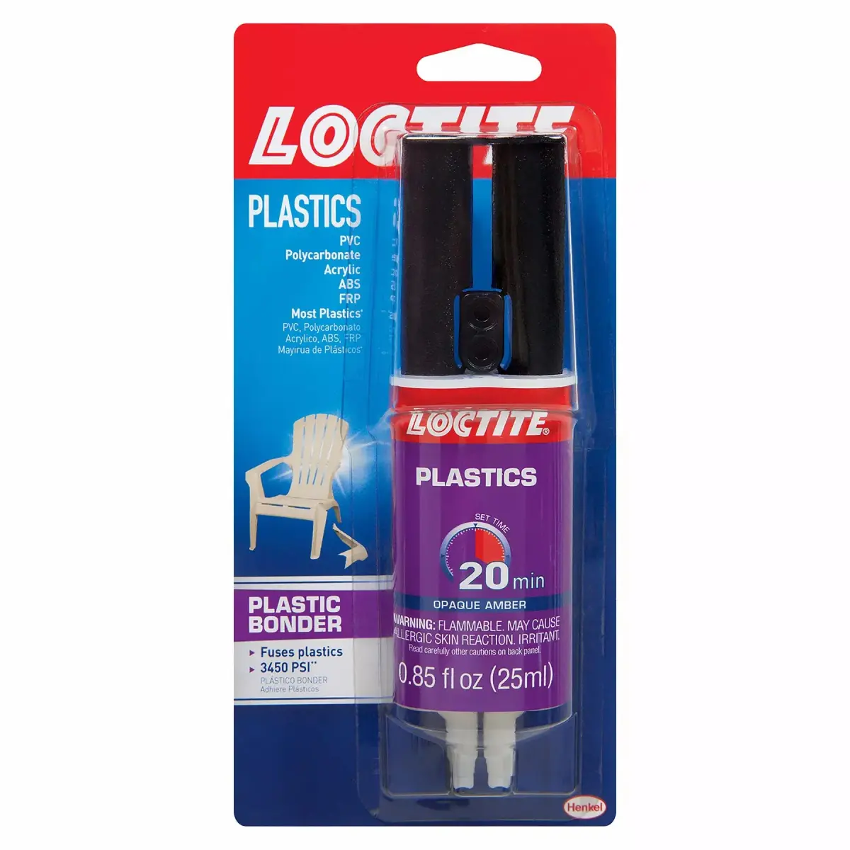 Loctite Plastic Bonder 0.85 fl oz (25 ml) Syringe | Bonds & Repairs Most Plastics - main product image