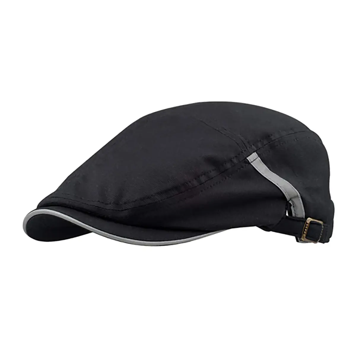 Mega Cap Sandwich Bill Ivy Cap - Black 2.75 inch Bill | Casual Cotton Hat for Men - main product image