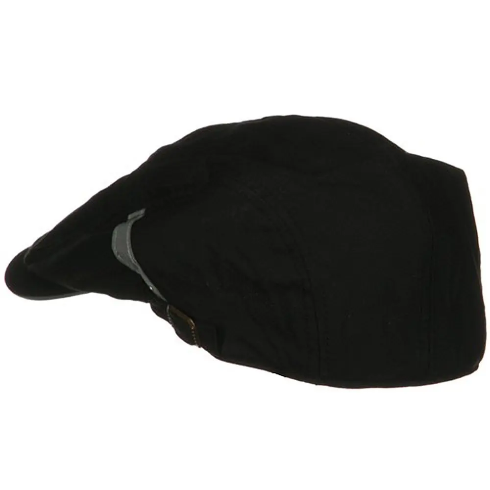 Mega Cap Sandwich Bill Ivy Cap - Black 2.75 inch Bill | Casual Cotton Hat for Men - view 2
