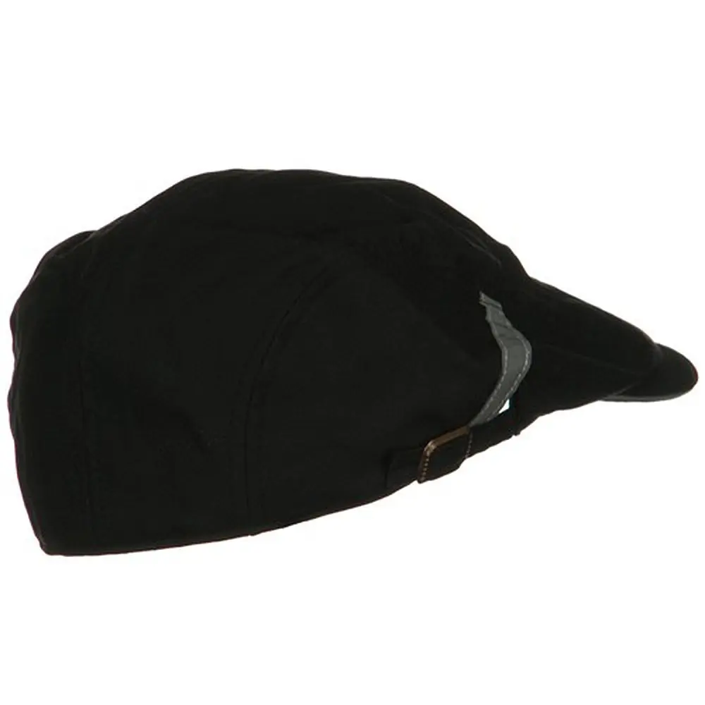 Mega Cap Sandwich Bill Ivy Cap - Black 2.75 inch Bill | Casual Cotton Hat for Men - view 3