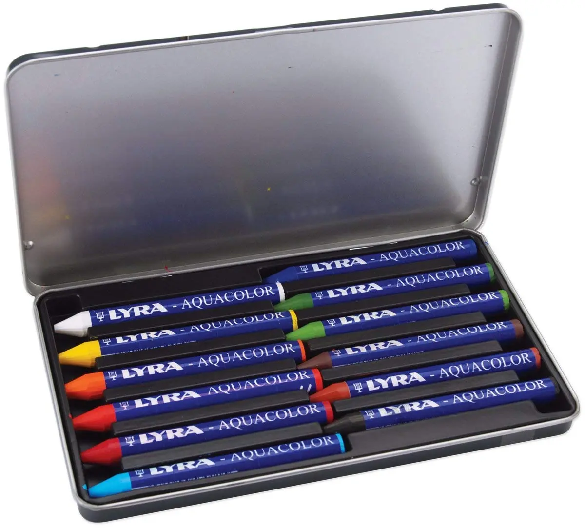 Lyra Aquacolor Wax Crayons - 12 Water Soluble Crayons for Artists | Highly Pigmented & Lightfast - view 4