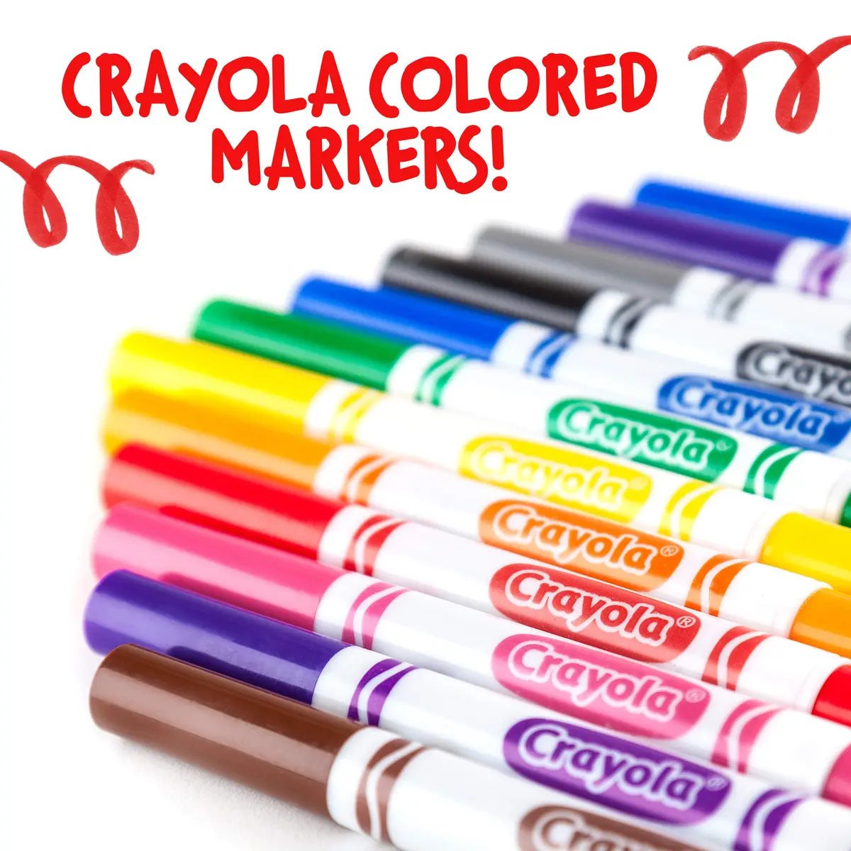Crayola Broad Line Markers - Black (12 Count, 2mm+ Tip) | Non-Toxic, Water-Based Ink for Paper - view 5