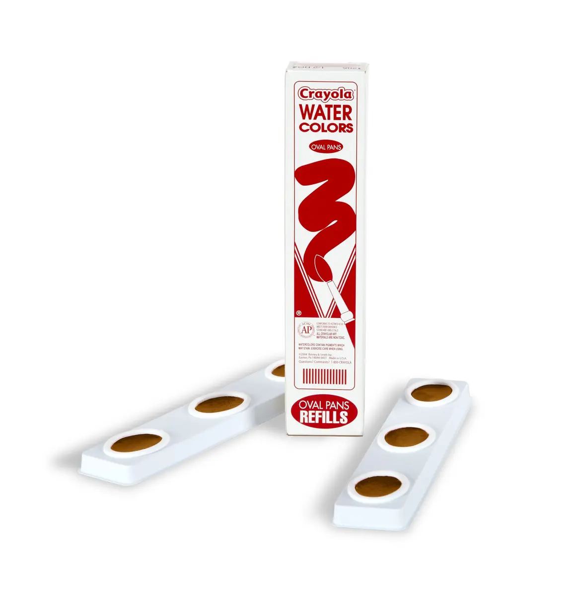 Crayola Oval Pans Watercolor Refills, Brown | 50ml (1.7 Fl Oz) | Non-Toxic Washable Paint - main product image