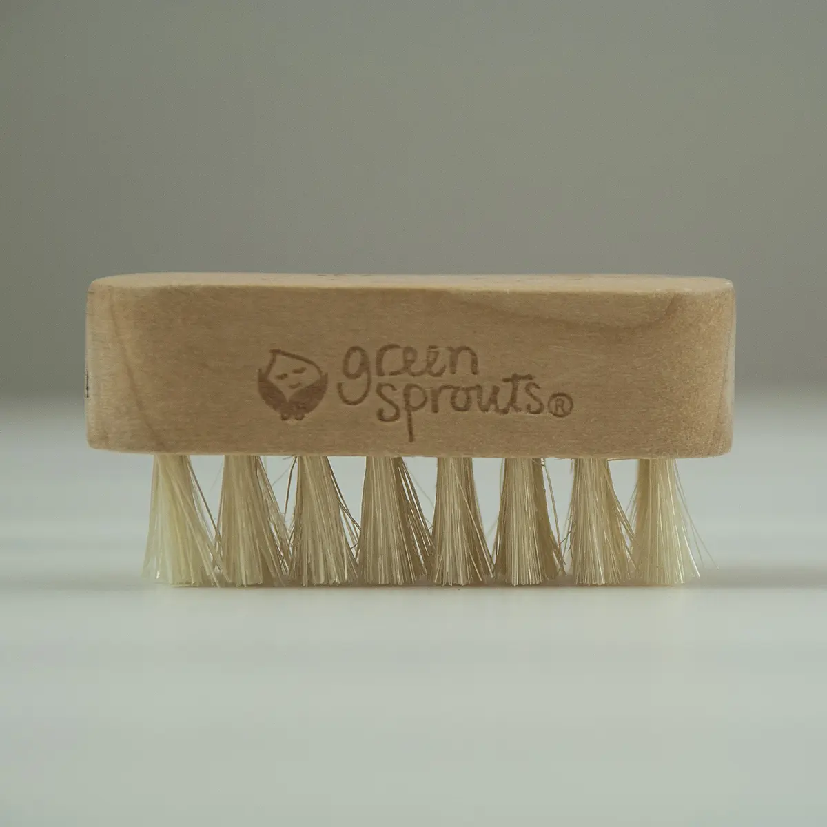 Green Sprouts Nail Brush | Soft Natural Bristles for Baby's Nails, Small Size, Green Handle - view 4