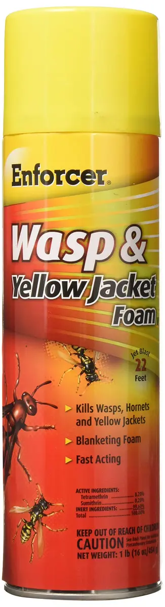 Enforcer Wasp & Yellow Jacket Foam 16 oz | Fast-Acting Water-Based Formula for Pest Control - main product image
