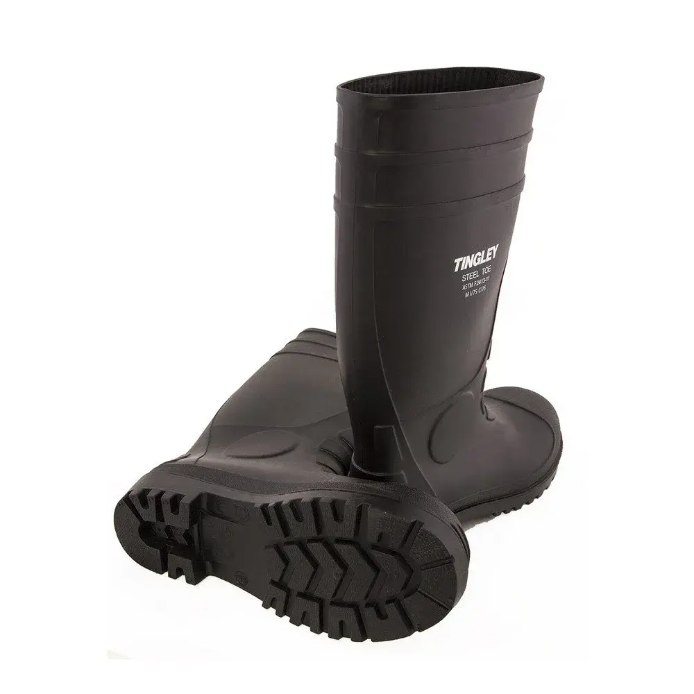 Tingley Men's G1 Steel Toe Work Boots, Black, 14 US (48 EU) | Waterproof Mid-Calf Safety Footwear - view 6