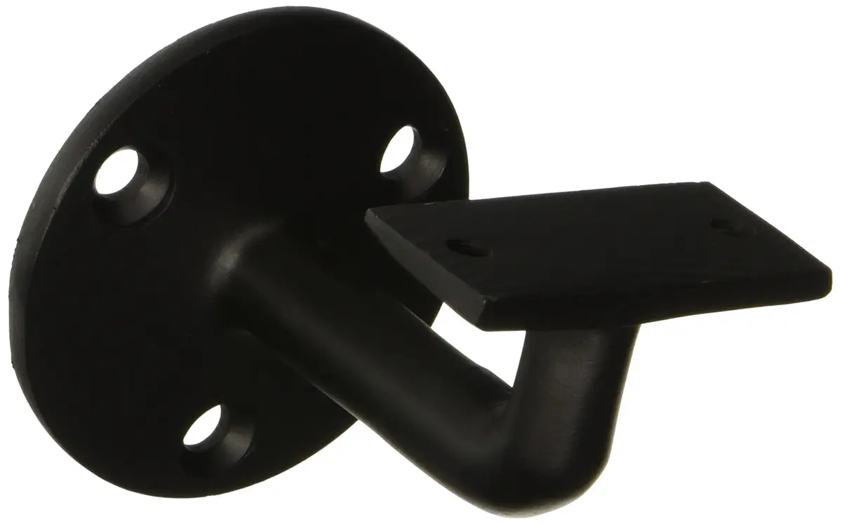 Deltana Hand Rail Bracket 7.62 cm (3") Projection | Black Brass Wall Mount - main product image