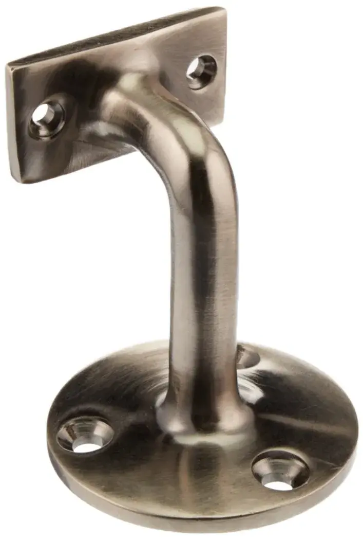 Deltana HRC253U15A Solid Brass Hand Rail Bracket 7.62 cm (3") Projection | Antique Nickel Finish - main product image