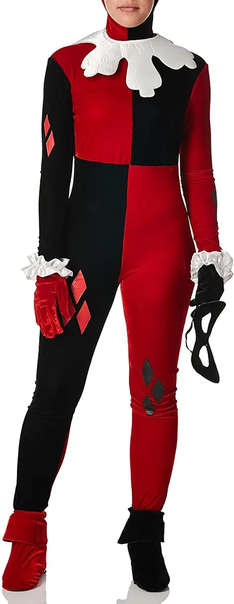 Rubies Harley Quinn Costume for Adults Small | Licensed DC Villains Cosplay Outfit - view 2