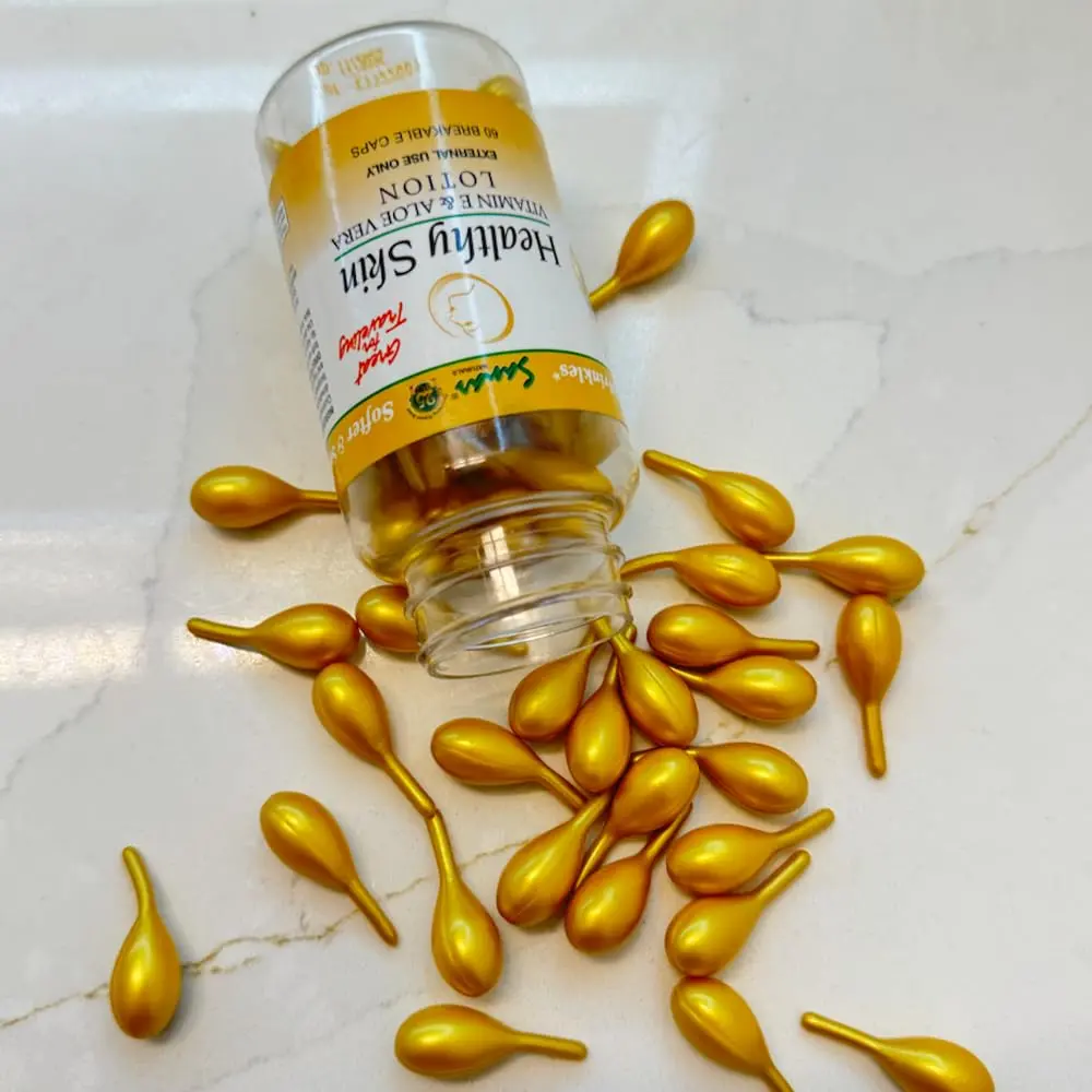 Sanar Naturals Healthy Skin Vitamin E & Aloe Vera Lotion Capsules | Supports Hydrated, Smooth Skin in a Travel-Friendly Pack - view 7