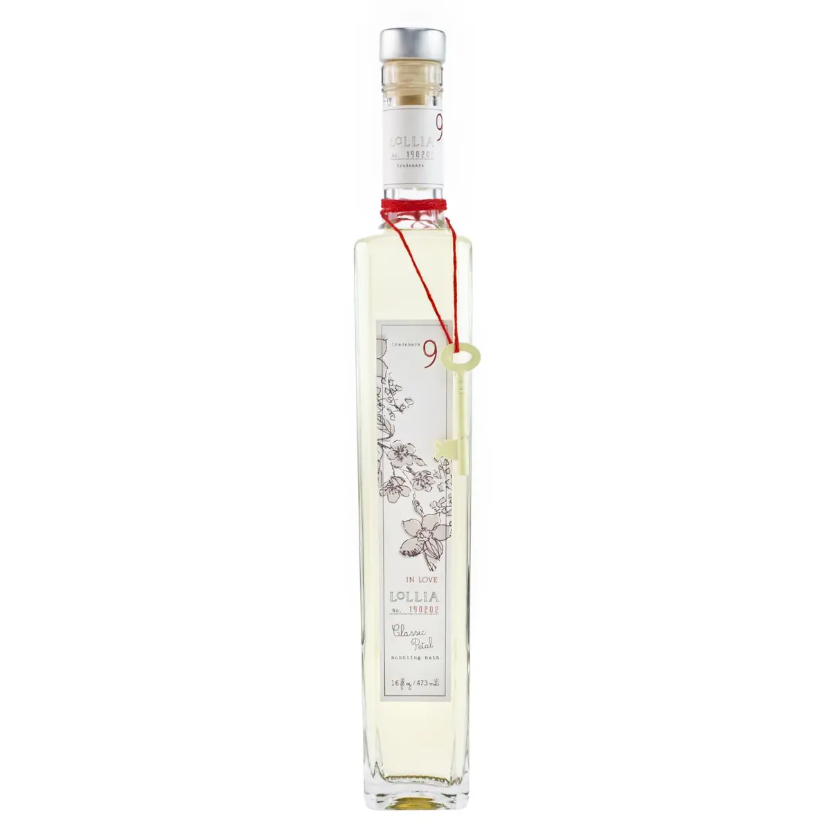 LOLLIA in Love Bubble Bath 16 fl oz | Romantic Petal Scent, Gentle & Moisturizing - main product image