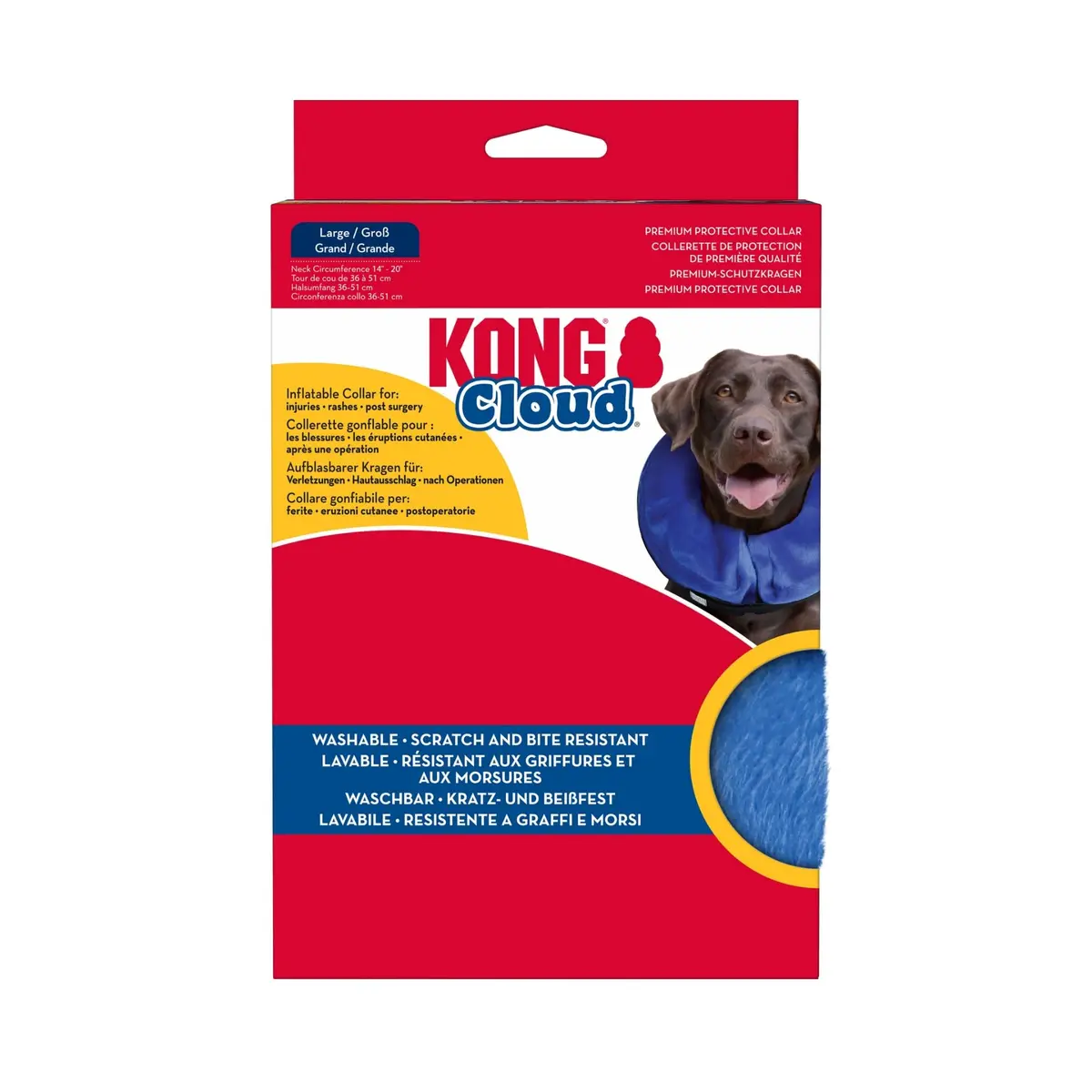 KONG Cloud Collar Inflatable Collar for Large Dogs | Post Surgery Recovery, Comfortable & Durable - view 7