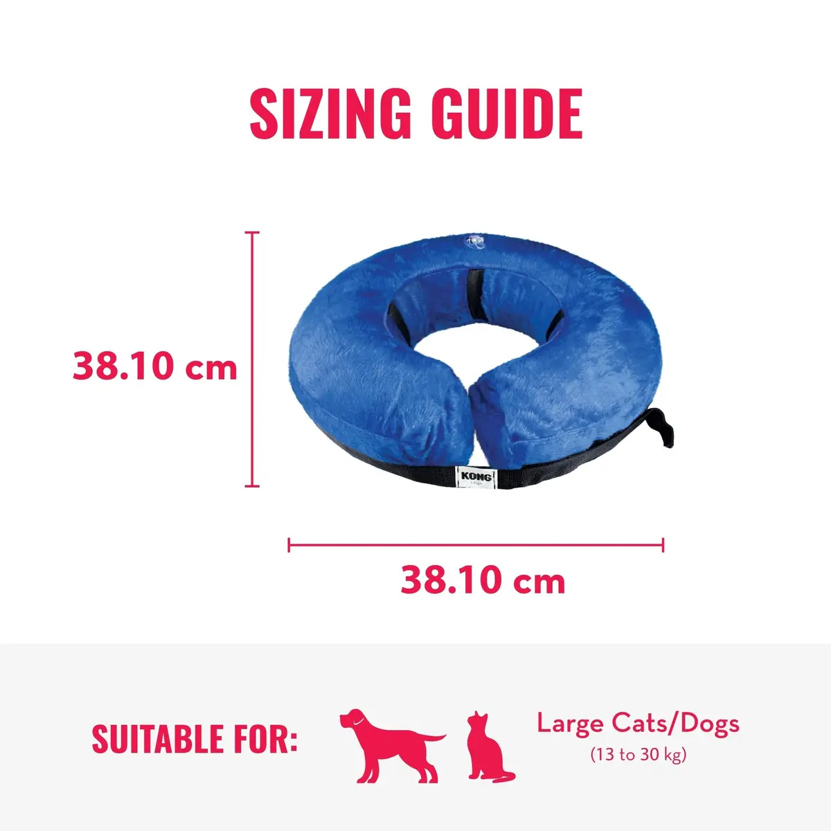 KONG Cloud Collar Inflatable Collar for Large Dogs | Post Surgery Recovery, Comfortable & Durable - view 3