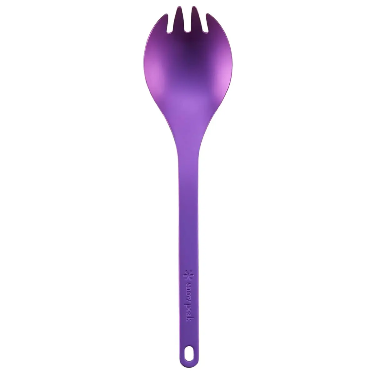 Snow Peak Titanium Spork for Outdoor Use, Portable and Durable, Purple | Ultralight Camping Flatware - main product image