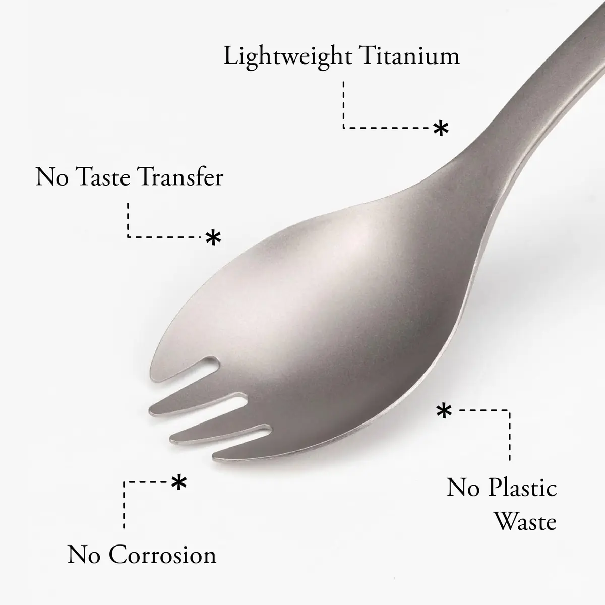 Snow Peak Titanium Spork for Outdoor Use, Portable and Durable, Purple | Ultralight Camping Flatware - view 3