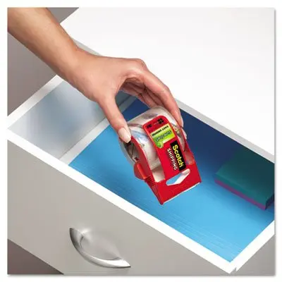 3M Scotch Sure Start Packaging Tape with Dispenser, 2 Inches x 800 Inches (5.56 cm x 2032 cm) | Smooth Unwind, Quiet Roll - view 2