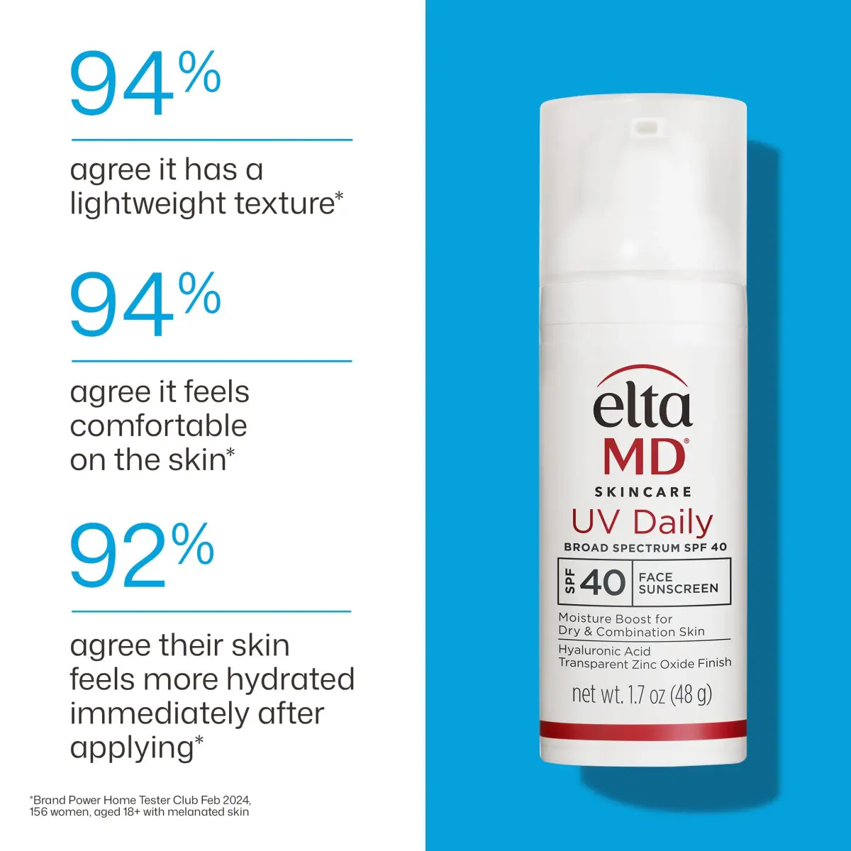 EltaMD UV Daily Untinted Face Sunscreen Moisturizer SPF 40 50.3 ml (1.7 oz) | Broad Spectrum UVA/UVB Protection - view 8