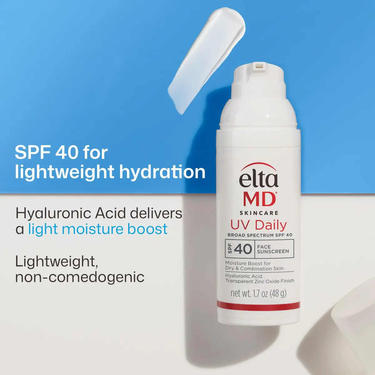 EltaMD UV Daily Untinted Face Sunscreen Moisturizer SPF 40 50.3 ml (1.7 oz) | Broad Spectrum UVA/UVB Protection - view 2
