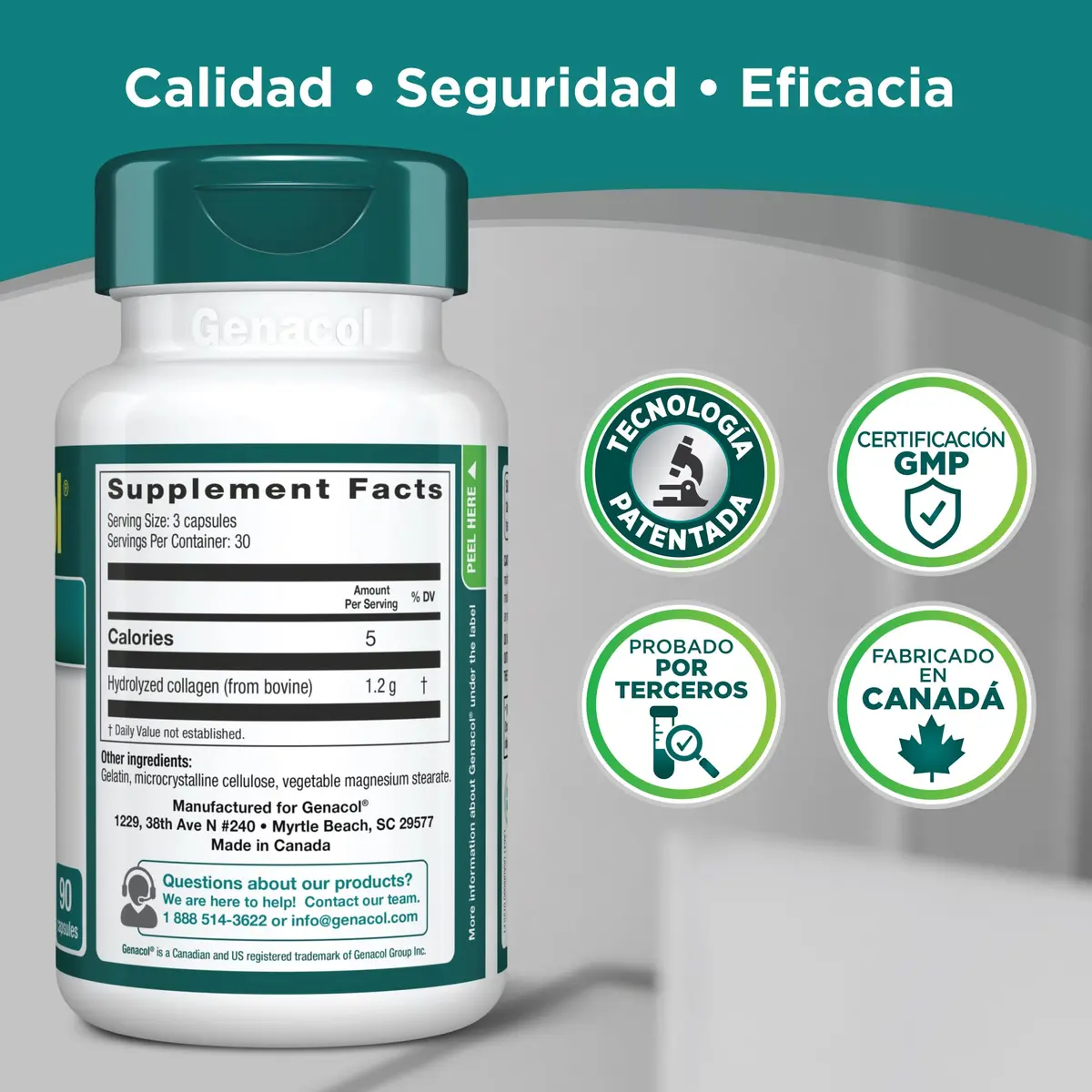 Genacol Original Hydrolyzed Collagen Joint Supplement 180 Capsules (60-Day Supply) | Supports Joint Health - view 5